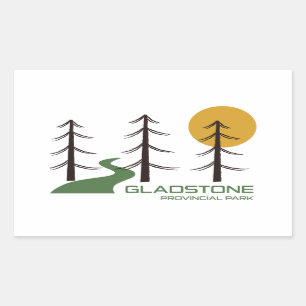 Gladstone Provinzparkplatz Rechteckiger Aufkleber