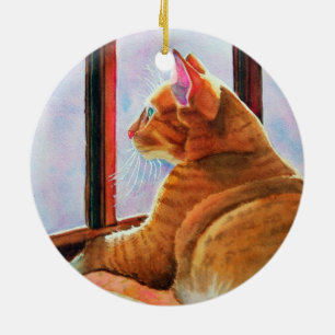 Gladys auf einem Blumentisch Stoff Weihnachtsschmu Keramik Ornament