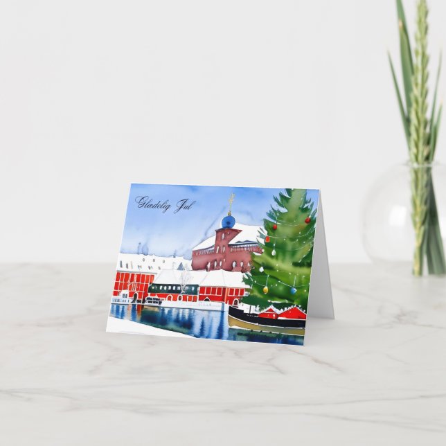 Glædelig jul., Dänisch Karte (Vorderseite)