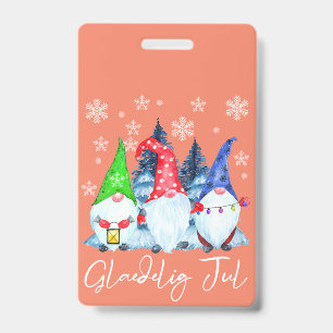 Glaedelig Jul Nordic Gnomes Tomte Nisse Danish Ausweis