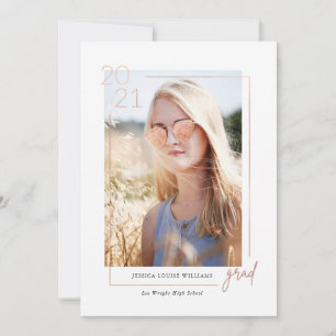Glam 2021 Graduation Photo Invitations