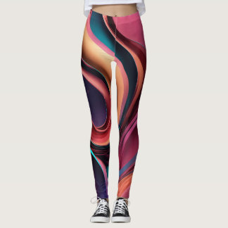 "Glam Abstrakte Leggings: Erhöhen Sie Ihren Stil" Leggings