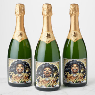 Glam African American Woman Birthday/NYE