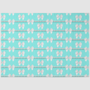 Glam Aquamarin Aqua Tiffany Pearls Themenformel Seidenpapier