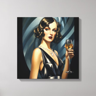 Glam Art déco : Femme d'argent