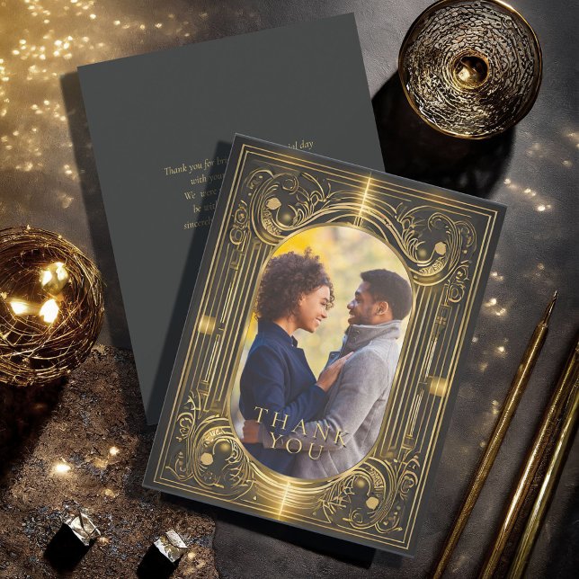 Glam Art Deco Vielen Dank, ID1033 Dankeskarte (Von Creator hochgeladen)