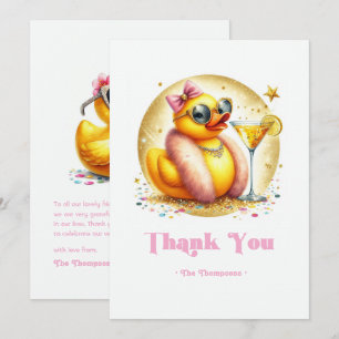 Glam Baby Duck Baby Duck Dankeskarte