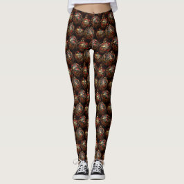 Glam Bauble Gala - Luxus Baubles auf schwarzem Leg Leggings