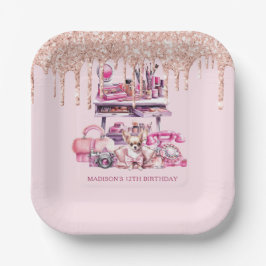 Glam Birthday Party Personalisiert machen Pappteller