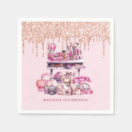 Glam Birthday Party Personalisiert machen Serviette