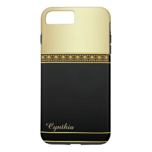 Glam Black and Gold Tone iPhone 7 Plus Fall Case-Mate iPhone Hülle