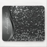 Glam Bling Personalisiert Glitzer Calligraphy Blue Mousepad<br><div class="desc">Dieses Design enthält keinen Glitzer oder keine Sequenzen. Es kann in dem Bereich personalisiert sein, der durch das Ändern des Fotos und/oder Textes zur Verfügung gestellt wird. Sie können auch angepasst werden, indem Sie auf Vorlage personalisieren klicken und dann auf die Schaltfläche klicken, um weitere Optionen anzupassen, um die Hintergrundfarbe...</div>
