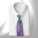 Glam Blue Sparkle Graphic Krawatte<br><div class="desc">Blaues mehrfarbiges simuliertes Funkeldesign.</div>