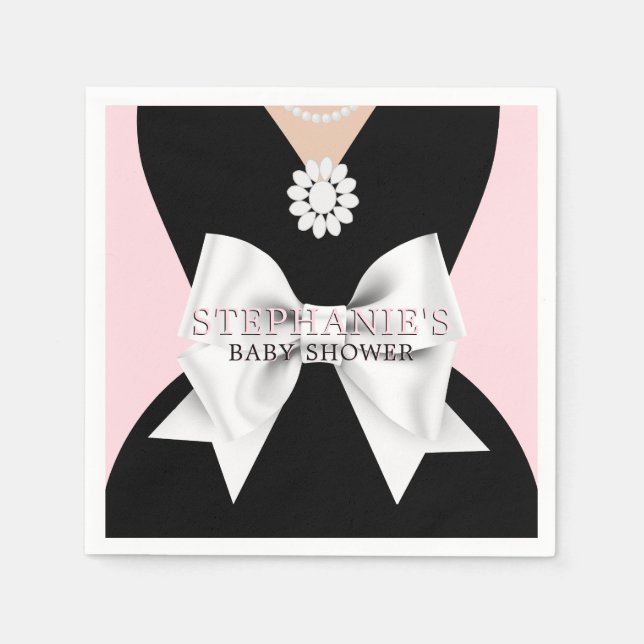 Glam Blush Pink Extravagant Tiffany Thema Kinderdu Serviette (Vorderseite)