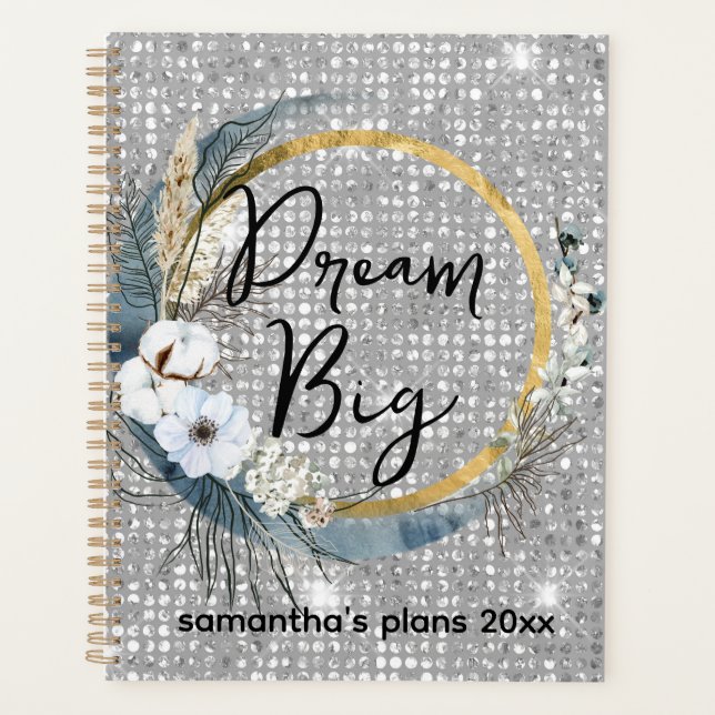 Glam Boho Céleste Lune Faux Parties scintillant Ar (Devant)