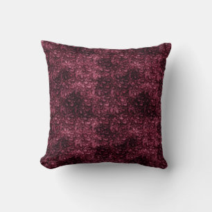 Glam Burgundy Leopard Print Kissen
