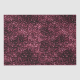 Glam Burgundy Leopard Print Seidenpapier
