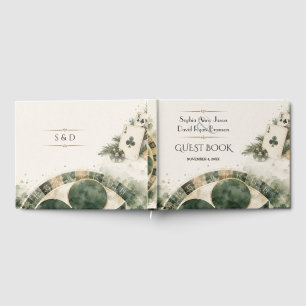 Glam Casino Las Vegas Brüllende 20er Gatsby Hochze Gästebuch
