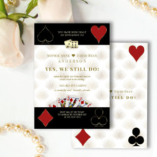 Glam Casino Royale Vegas Poker Erneuerung der Eheg Einladung