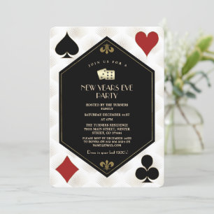 Glam Casino Vegas Gold Gatsby Silvester Einladung