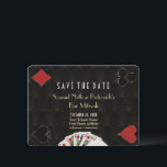 Glam Casino Vegas Poker Bar Mitzvah Save the Date<br><div class="desc">Einzigartiges Casino Royale Design mit thematischen Karten. Es zeigt Vintage Kunst Deko Stil, Roaring 1920er Jahre alten Hollywood, spielen Karten Anzüge, Spielkarten. Auf der Rückseite Imitate Gold Art Deco Muster, Initialen und Spielkarten Anzug. Verwenden Sie das Tool Personalisieren, um Ihre Informationen hinzuzufügen. Für mehr, besuchen Sie bitte meine Casino Collection....</div>