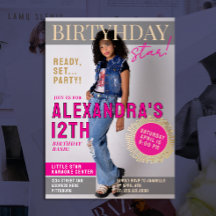 Glam Celebrity Magazine Cover Breaking News Photo