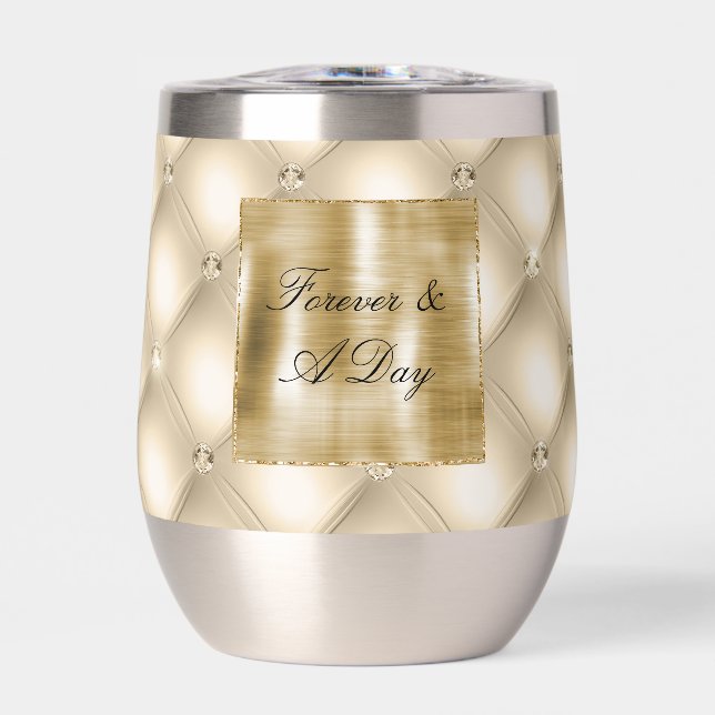 Glam Champagne Gold Glitzy Diamants (Avant)