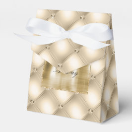 Glam Champagne Gold Glitzy Diamonds Geschenkschachtel