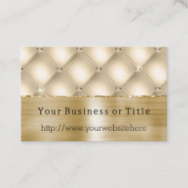 Glam Champagne Gold Glitzy Diamonds Visitenkarte