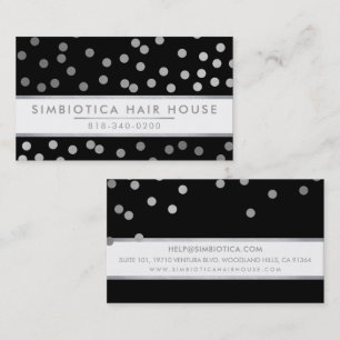GLAM CONFETTI Modernstes niedliches Dottraster Visitenkarte