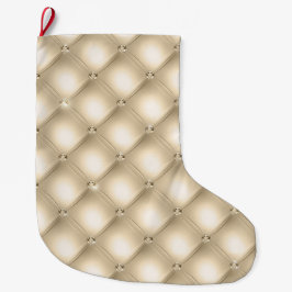 Glam Cream Champagne Diamond Glitz Großer Weihnachtsstrumpf