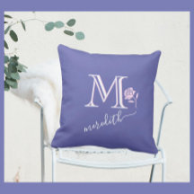 Glam Custom Monogram Name Rose