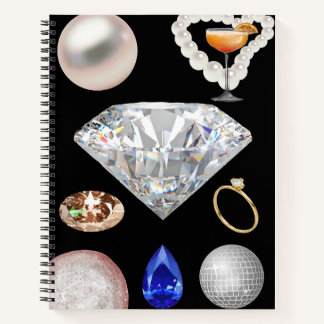 💍 Glam Diamond & Gems ✨ Notizbuch