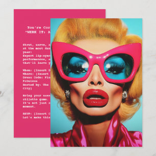 Glam Diva in Retro Shades Karte