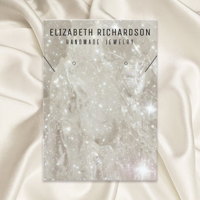 Glam Elegant Crystal Diamond Juwelier Display Visitenkarte (Von Creator hochgeladen)