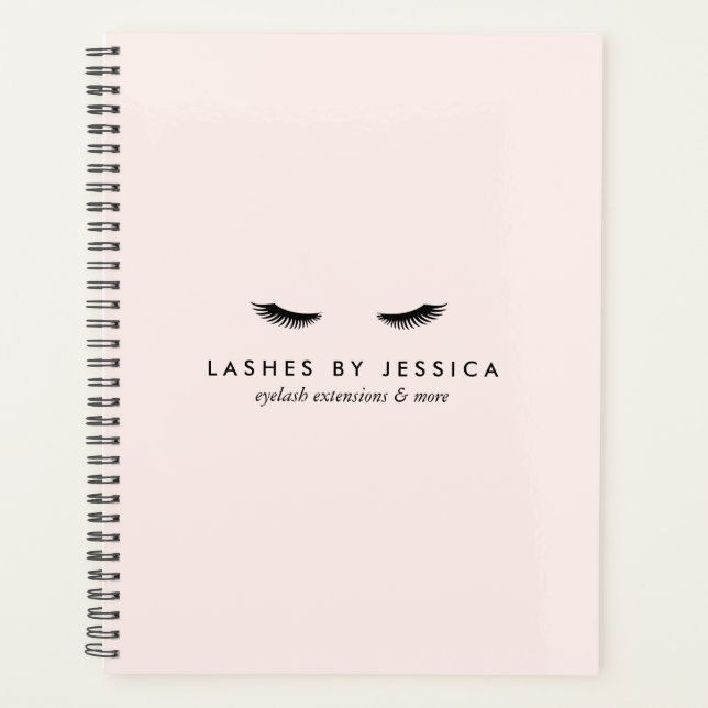 Glam Eyelashes Classic Pink Terminkalender Planer (Vorderseite)