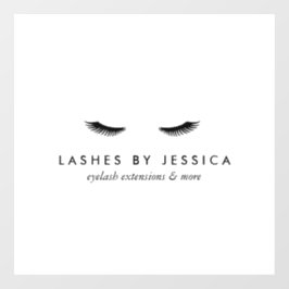 Glam Eyelashes Fensteraufkleber