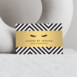 Glam Eyelashes mit fett-Pattern-Visitenkarten Visitenkarte