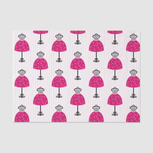 Glam Fashion Diva Birthday Party Seidenpapier (Vorderseite)