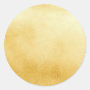 Glam Faux-Gold-Metallic-Rund-Sticker Runder Aufkleber