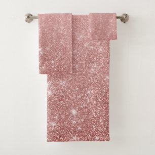 Glam Faux Rose Gold Pink Parties scintillant Ombre