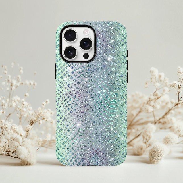 Glam Funkelnd Diamond Snakeskin Muster Case-Mate iPhone Hülle (Von Creator hochgeladen)