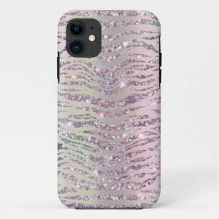 Glam Funkelnd rosa Diamanttrommel Tiger Streifen Case-Mate iPhone Hülle