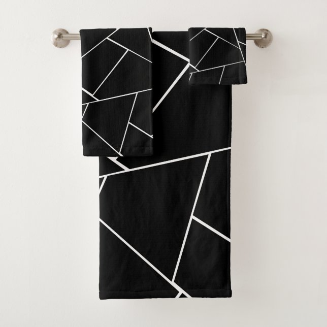 Glam géométrique noir blanc #2 #décoration (En situation)
