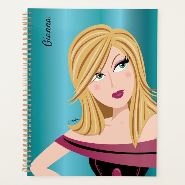 Glam Girl Sassy Attitude Blonde Planer (Vorderseite)