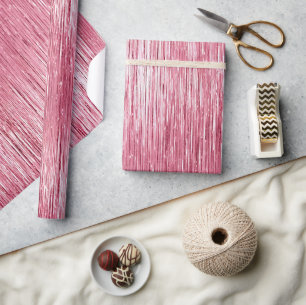 Glam Girly Pink Sparkline Streifen Geschenkpapier
