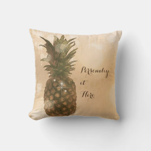 Glam Glänzende Ananas Elegant Tropisch Maßgeschnei Kissen