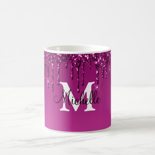 Glam & Glitzer Personalisiert Kaffeetasse (Mittel)