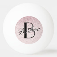 Glam Glitzer Rosa Leder Textur Monogramm Name