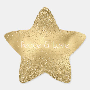 Glam Glitzy Sparkle Glitzer Stern-Aufkleber